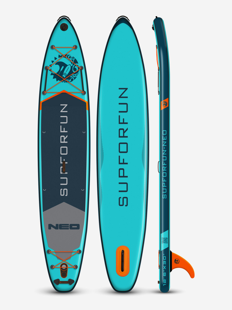 Cап борд надувной SUPFORFUN NEO 12.6 381х76х15 в максимальной комплектации.