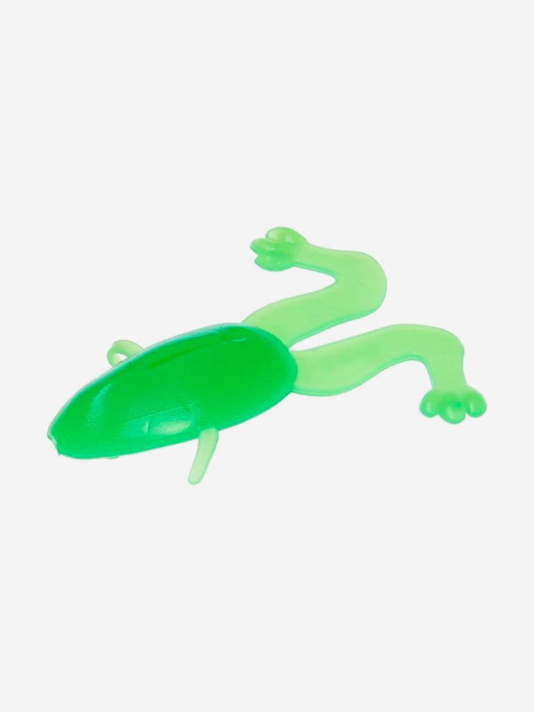 Мягкая приманка лягушка Helios Crazy Frog, 3,55" / 9,0 см, Electric green, 50 штук (HS-23-007-N)