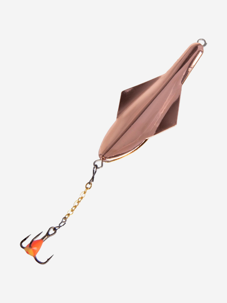 Блесна вертикальная зимняя Lucky John GLIDER с цепочкой и тройником, вес10 г