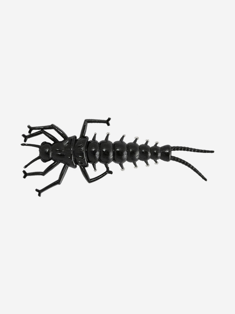 Мягкая приманка LureMax STONE FLY 2,5"/6,5 см, (8 штук в упаковке), силиконовая, в виде личинки веснянки на хищных рыб для рыбалки в стиле ультралайт, джиг, микроджиг