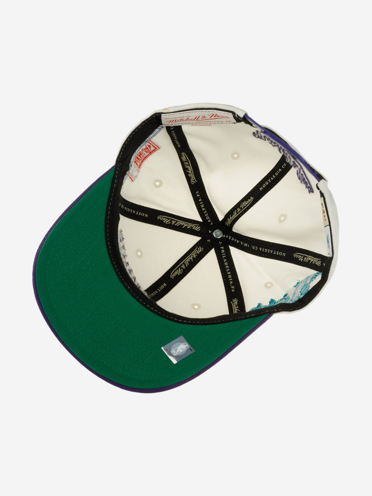 Бейсболка MITCHELL NESS 6HSSFH21HW005-CHOOFWH Charlotte Hornets NBA (белый)