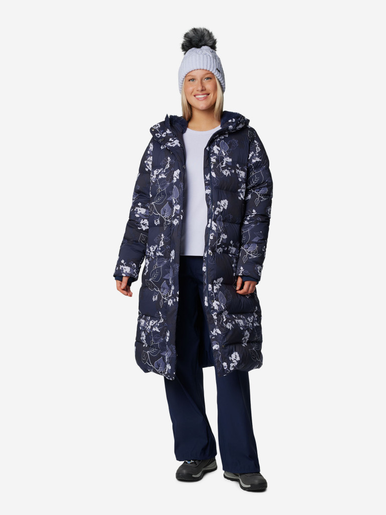 Пуховик женский Columbia Boundless Days Print Long Down Jkt