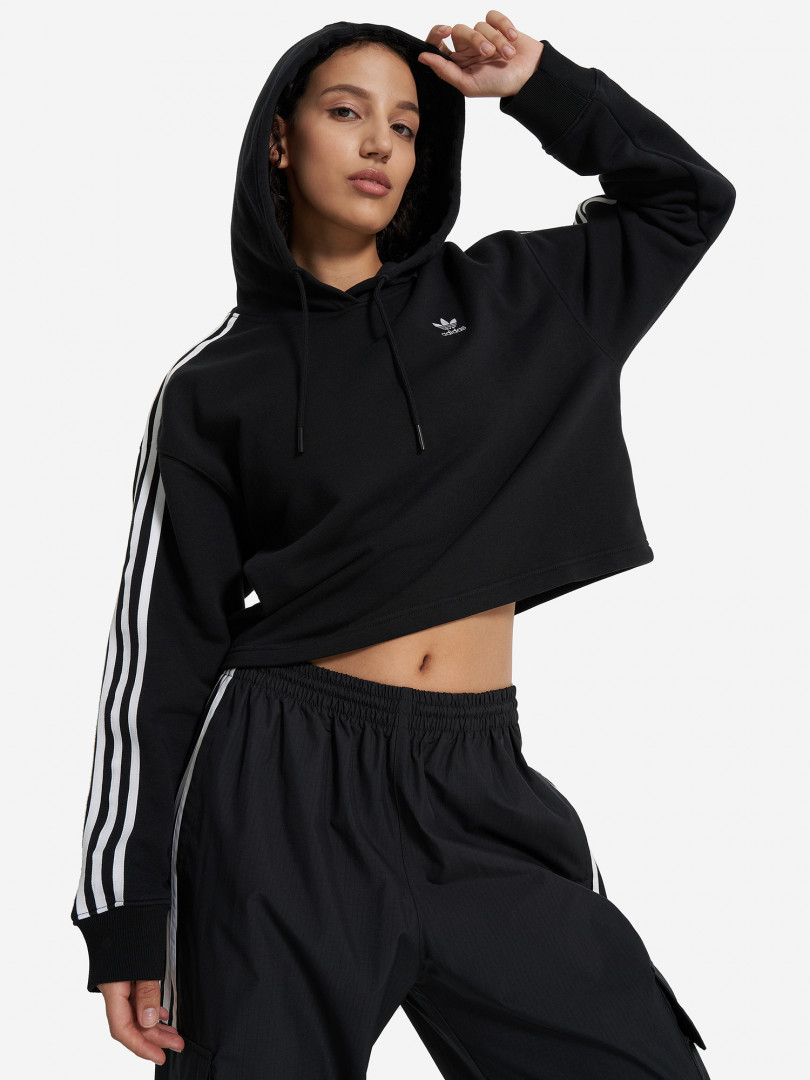 фото Худи женское adidas, черный