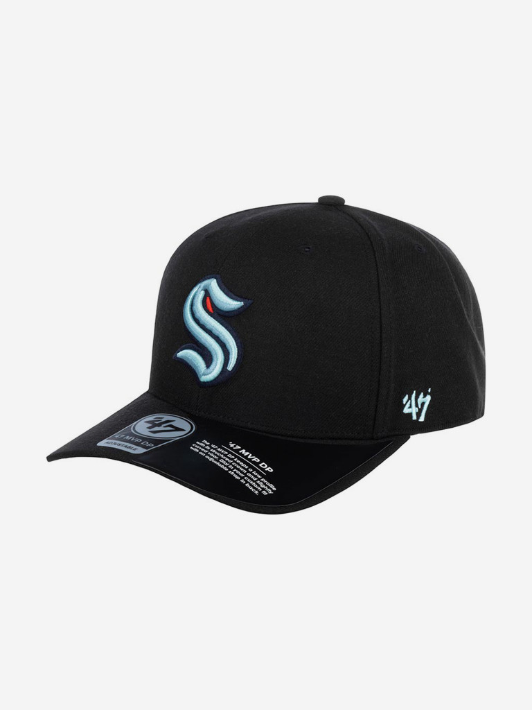 Бейсболка 47 BRAND H-CLZOE32WBP Seattle Kraken NHL (черный)