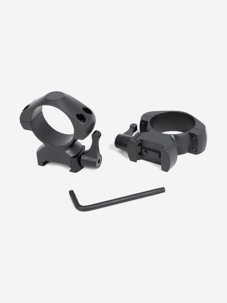 Кольца для оптических прицелов ARKON 30 мм быстросъемные на weaver, стальные, высокие