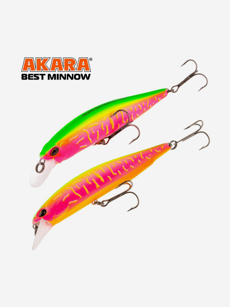 Воблер Akara Best Minnow 100SP минноу суспендер на щуку, судака 15гр A207