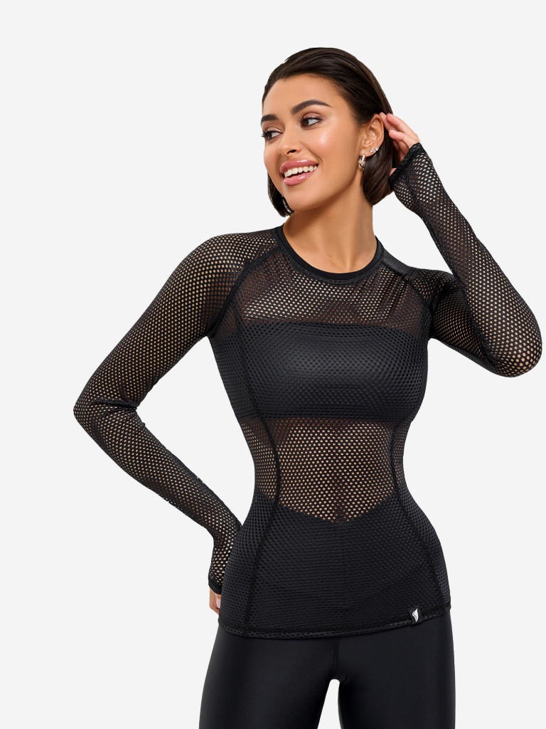 Рашгард женский Bona Fide Rashguard Round Fresh "Black"