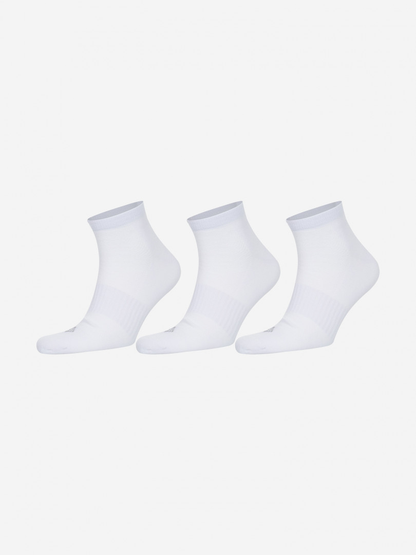 фото Носки columbia new cotton quarter socks, 3 пары, белый