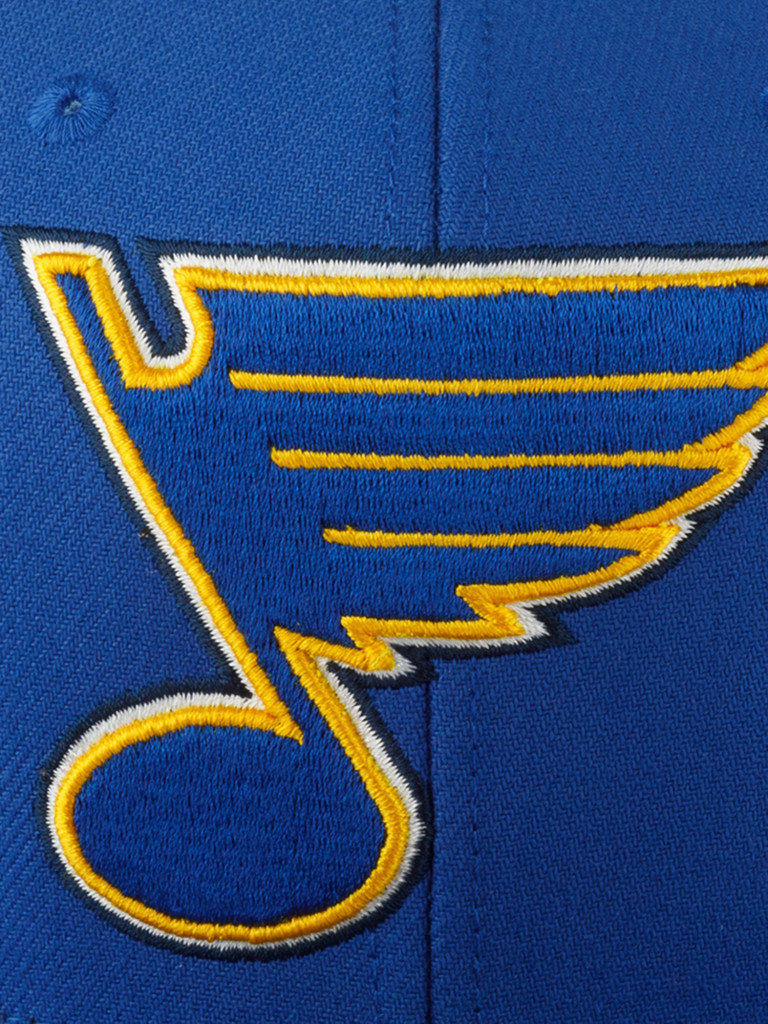 Бейсболка с прямым козырьком MITCHELL NESS 6HSFLR22464-SLUROYA St Louis Blues NHL (синий)