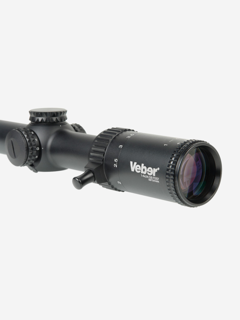 Прицел оптический Veber Wolf 1-4х24 GB FD07 Загонник