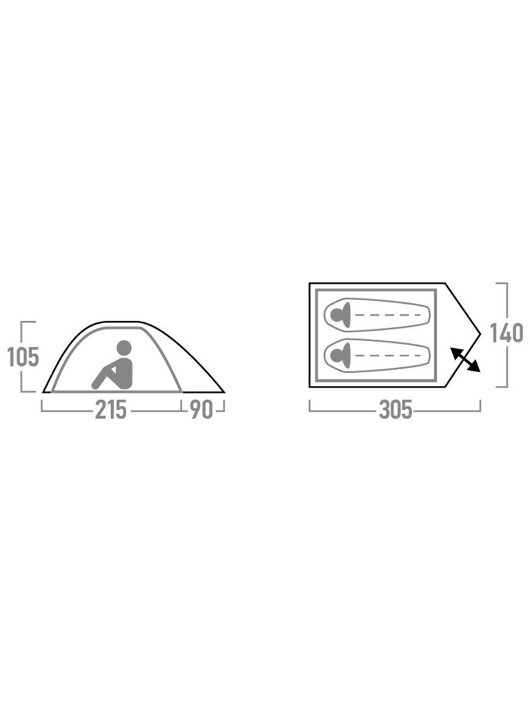 Палатка 2-местная VauDe Campo Compact 2P