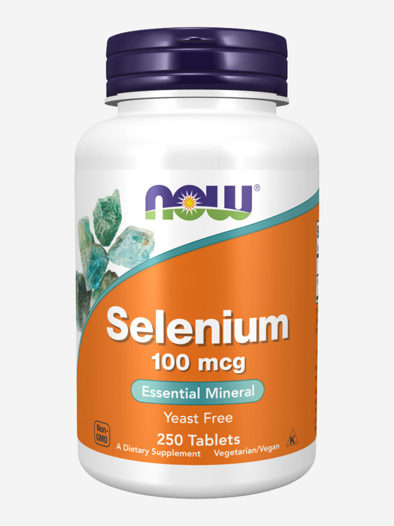Селен NOW FOODS Selenium 100 мкг, 250 таблеток