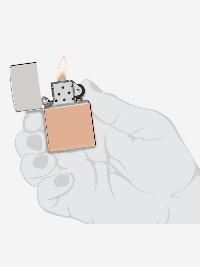 Зажигалка бензиновая ZIPPO 48694 Bimetal Case Lighter - Sterling Silver Lid