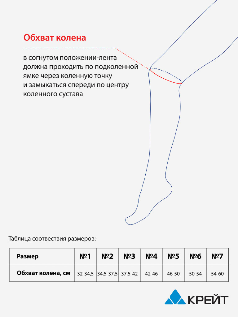 Бандаж для коленного сустава - "Крейт" У-844
