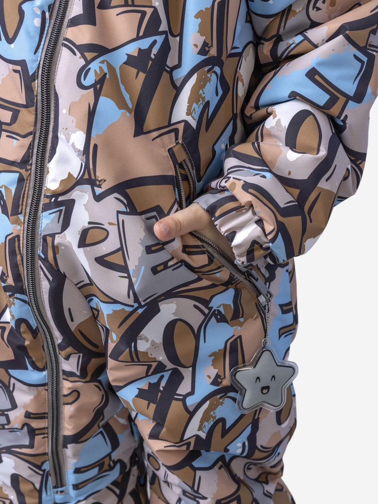 Кобинезон детский batik Марион принт бежевый