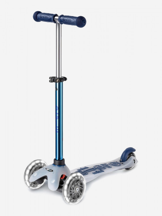 Самокат Micro Mini Deluxe Flux LED неохром 2025