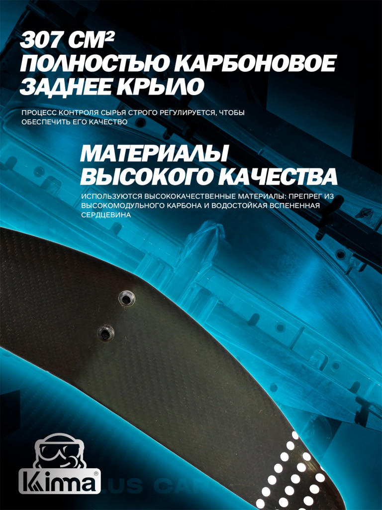 Гидрофойл Kinma K19 для SUP и вингфойла, мачта 82 см