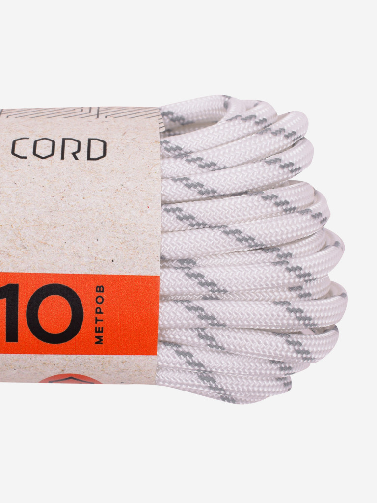 Паракорд 550 T-Gear x CORD nylon 10м световозвращающий (White)