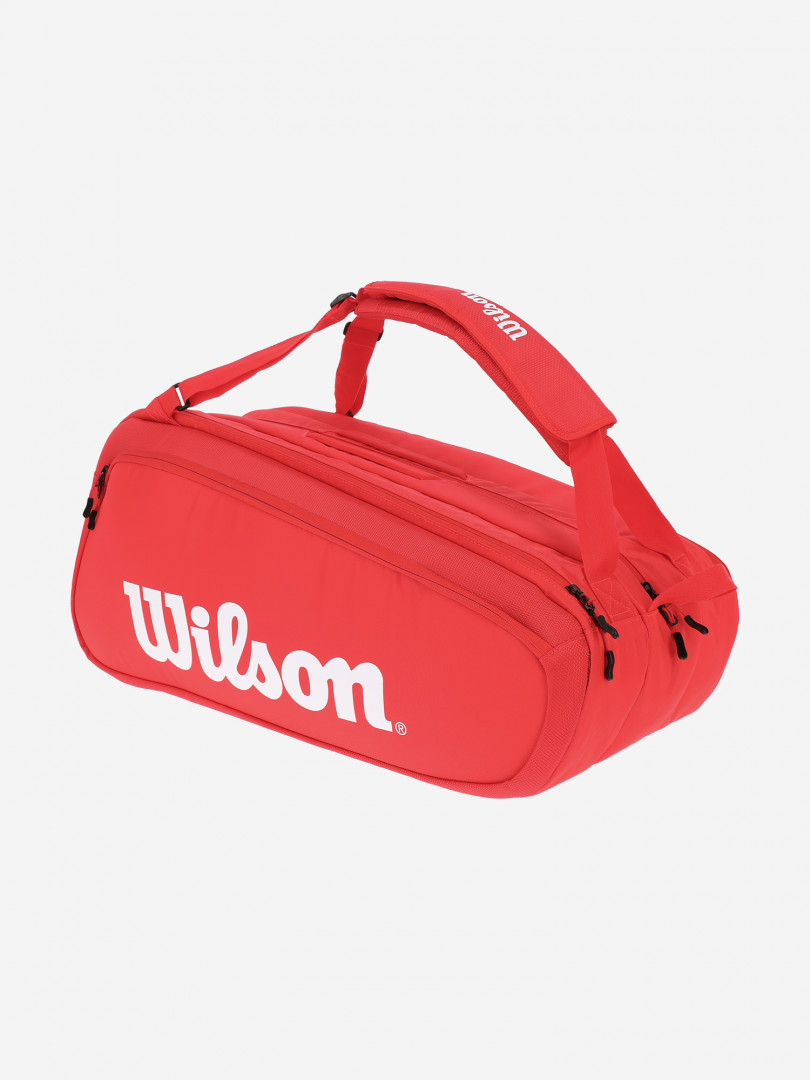 фото Сумка спортивная теннисная wilson super tour 15, красный