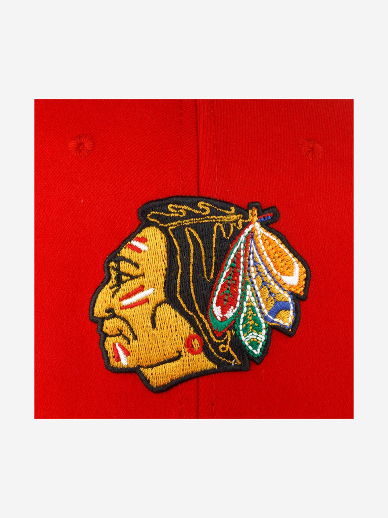Бейсболка MITCHELL NESS MN-NHL-EU127-CHIBLA-RED Chicago Blackhawks NHL (красный)