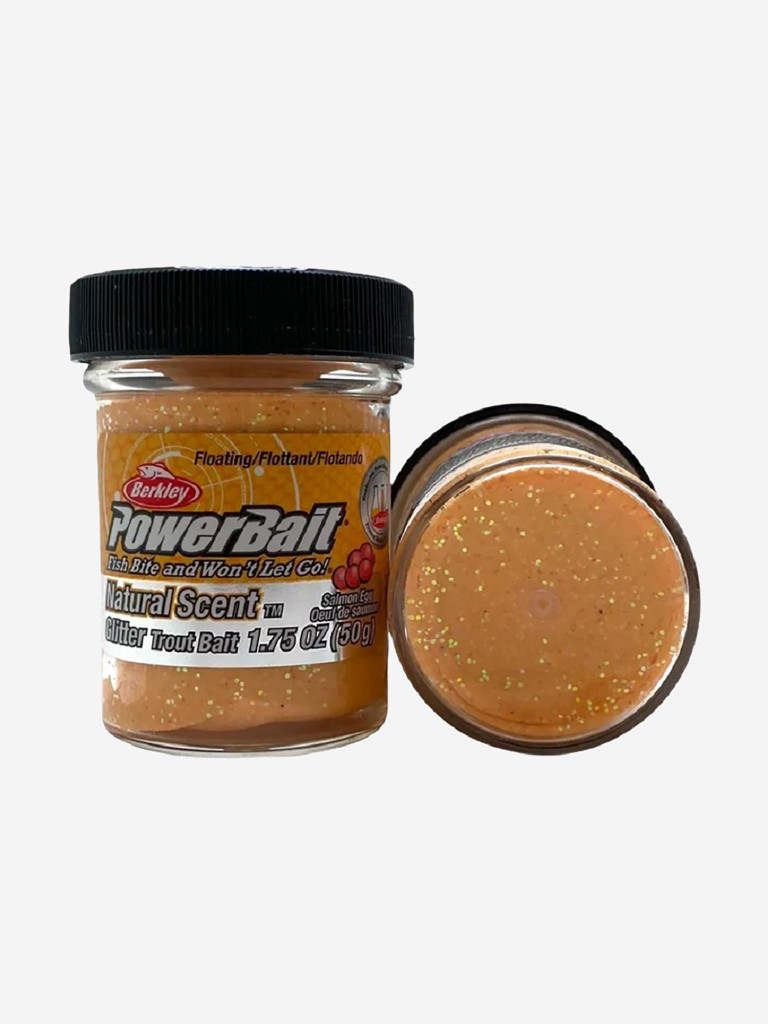 Паста форелевая Berkley PowerBait Natural Scent Salmon EGG Peach/ Икра лосося Персик 50gr