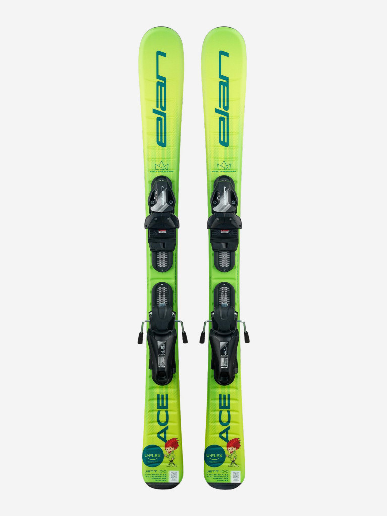 Горные лыжи с креплениями ELAN Jett + EL 4.5 GW Junior