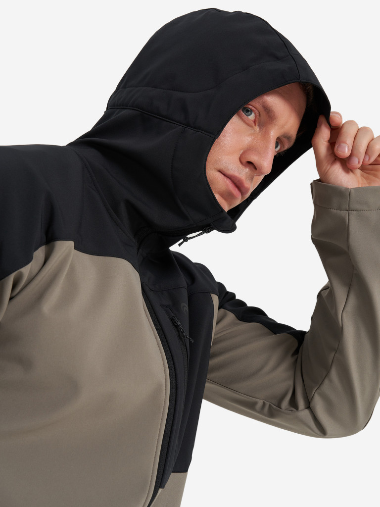 Куртка софтшелл мужская Outventure арт. 129946 бежевый/черный цвет ...