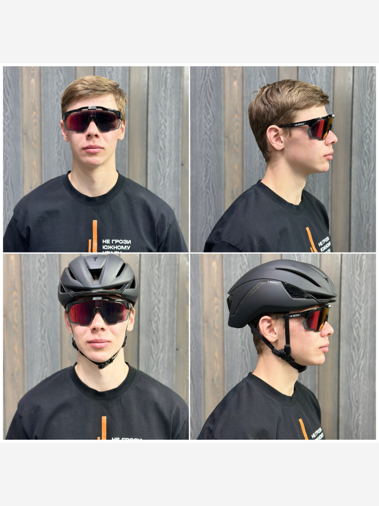 Очки спортивные Scicon AeroShade Kunken оправа Black Gloss линза SCNPP Multimirror Red