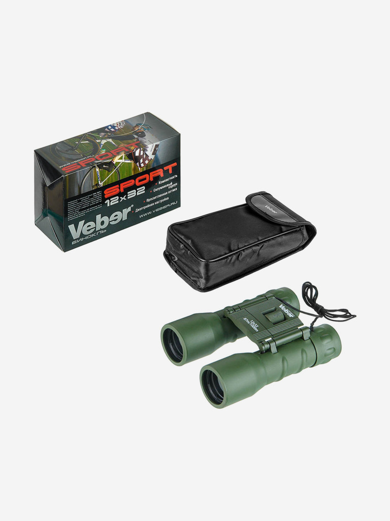 Бинокль Veber БН 12*32 камуфлированный Sport