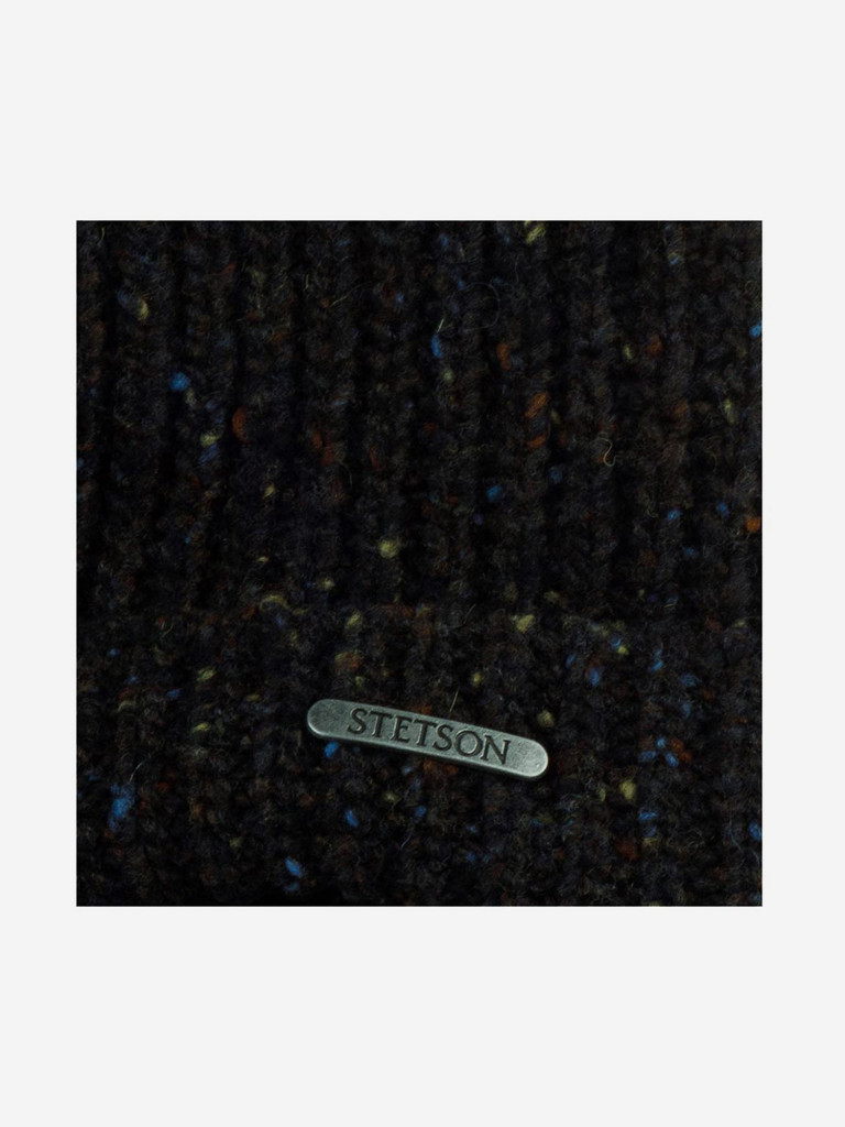 Шапка с козырьком STETSON 8599361 BEANIE WOOL (коричневый)