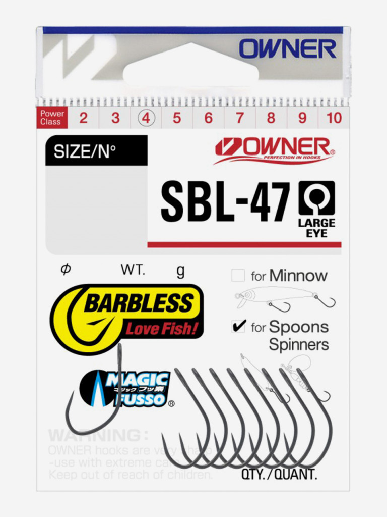 Крючок OWNER SBL-47 teflon №10 10шт