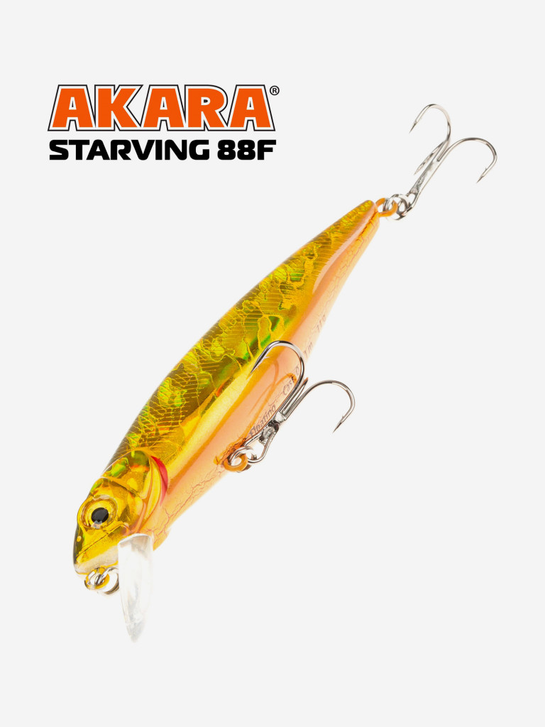 Воблер Akara Starving 88F 11 гр. минноу, плавающий, твичинговый, на щуку A273