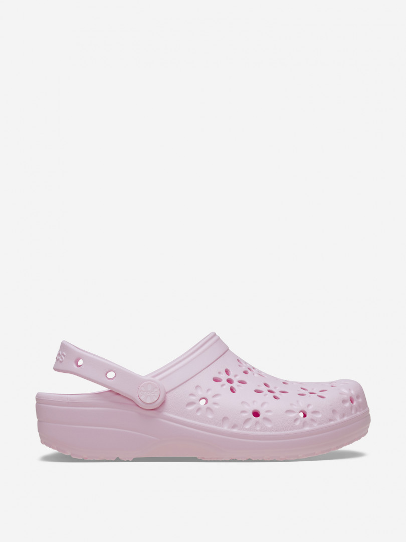 Сабо женские Crocs Classic Floral Cut Out Розовый 6299₽