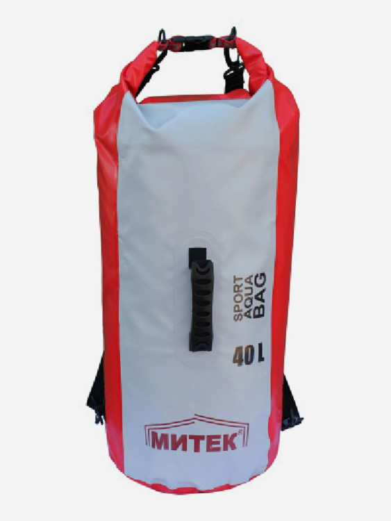 Герморюкзак МИТЕК 40л (Ø 30см Н-57см)(красно-серый)