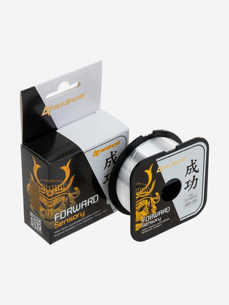 Леска для рыбалки Nisus FORWARD Sensory Nylon 0,496мм, 100м, 17,6кг, прозрачный