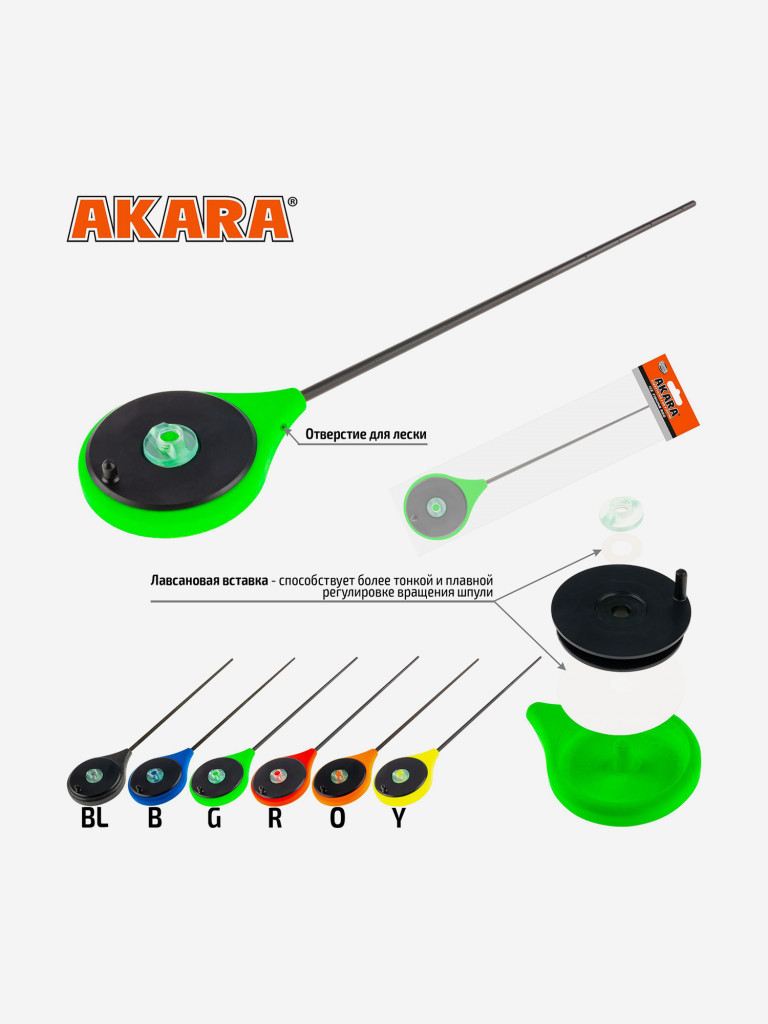 Удочка зимняя Akara Ice Team Sport Green