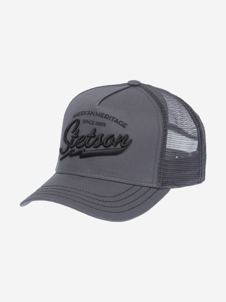Бейсболка с сеточкой STETSON 7751171K TRUCKER CAP AMERICAN HERITAGE CLASSIC (серый)