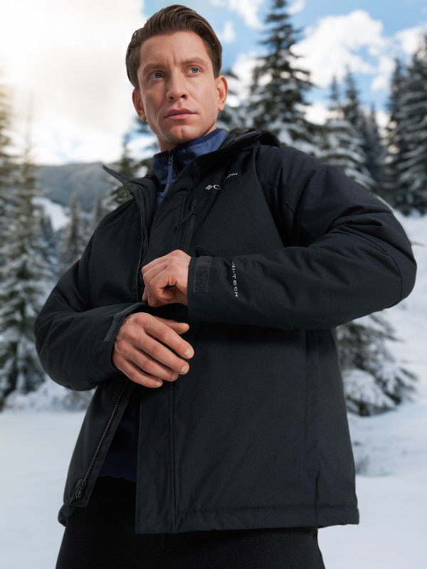 Куртка утепленная мужская Columbia Hikebound II Insulated Jacket арт. 2089541 черный цвет — купить за 18999 руб., отзывы в интернет-магазине Спортмастер