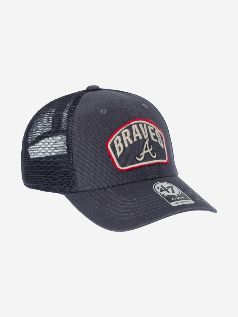 Бейсболка с сеточкой 47 BRAND B-CLDUS01GWP-VN Atlanta Braves MLB
