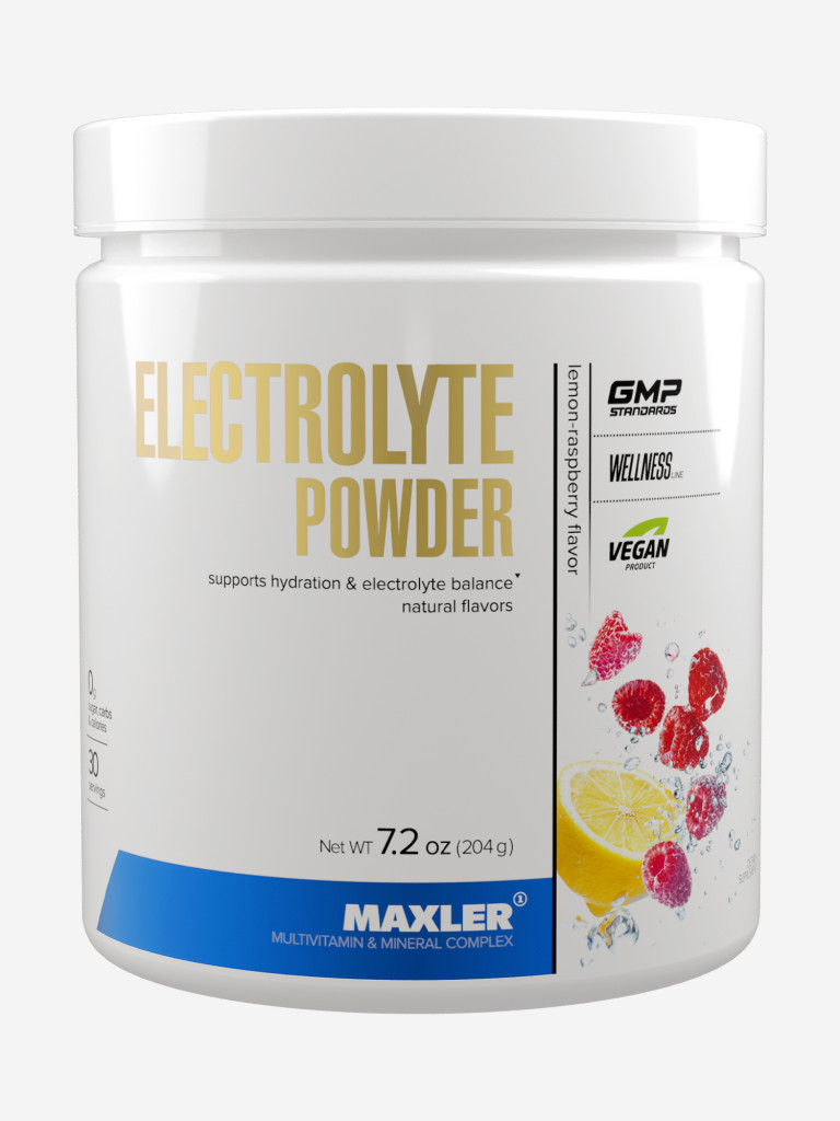 Электролиты Maxler Electrolyte Powder 204 гр. - Лимон-Малина