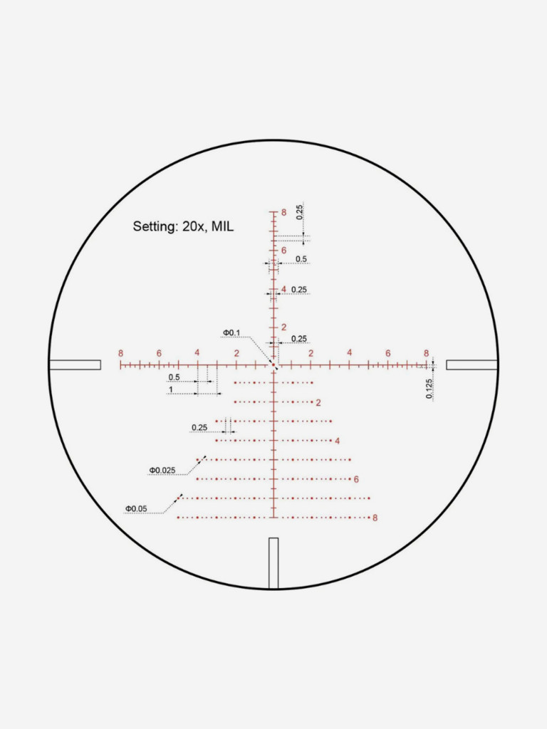 Оптический прицел Vector Optics 30мм SFP CONTINENTAL X8 4-32X56 TACTICAL ED SCOL-T51