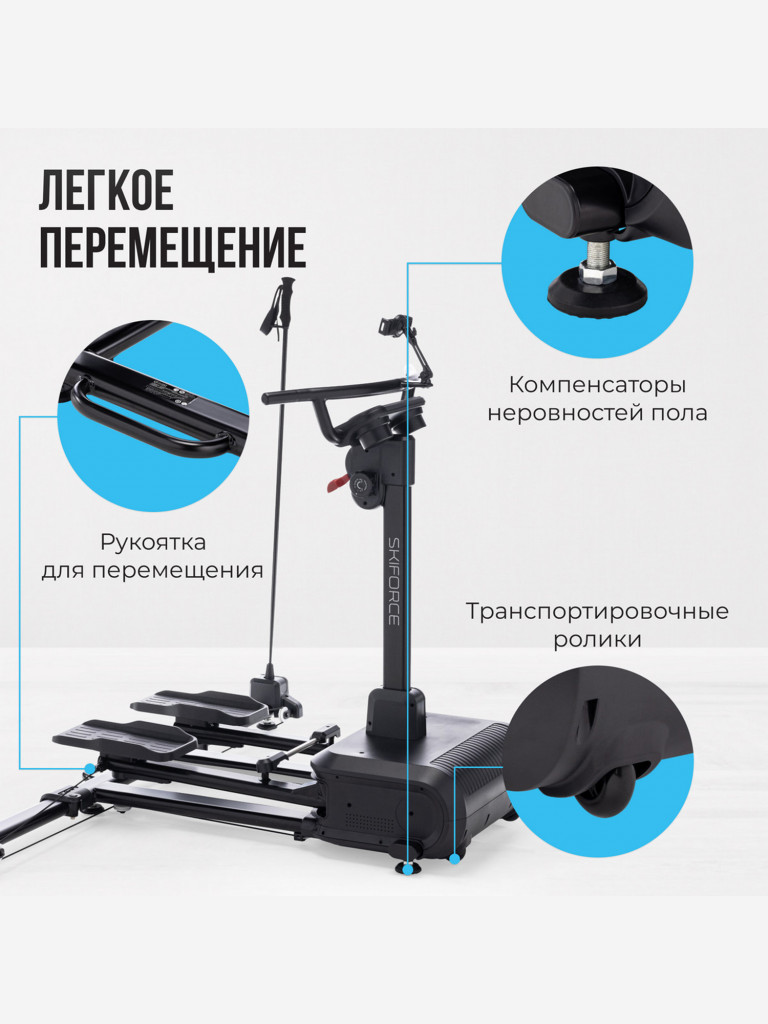 Горнолыжный домашний тренажер OXYGEN FITNESS SKIFORCE
