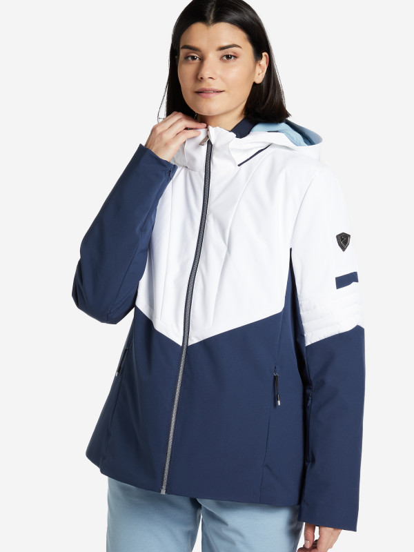 Куртка утепленная женская Ziener Tadjia темно-синий/голубой цвет — купить за 9749 руб. со скидкой 50 %, отзывы в интернет-магазине Спортмастер