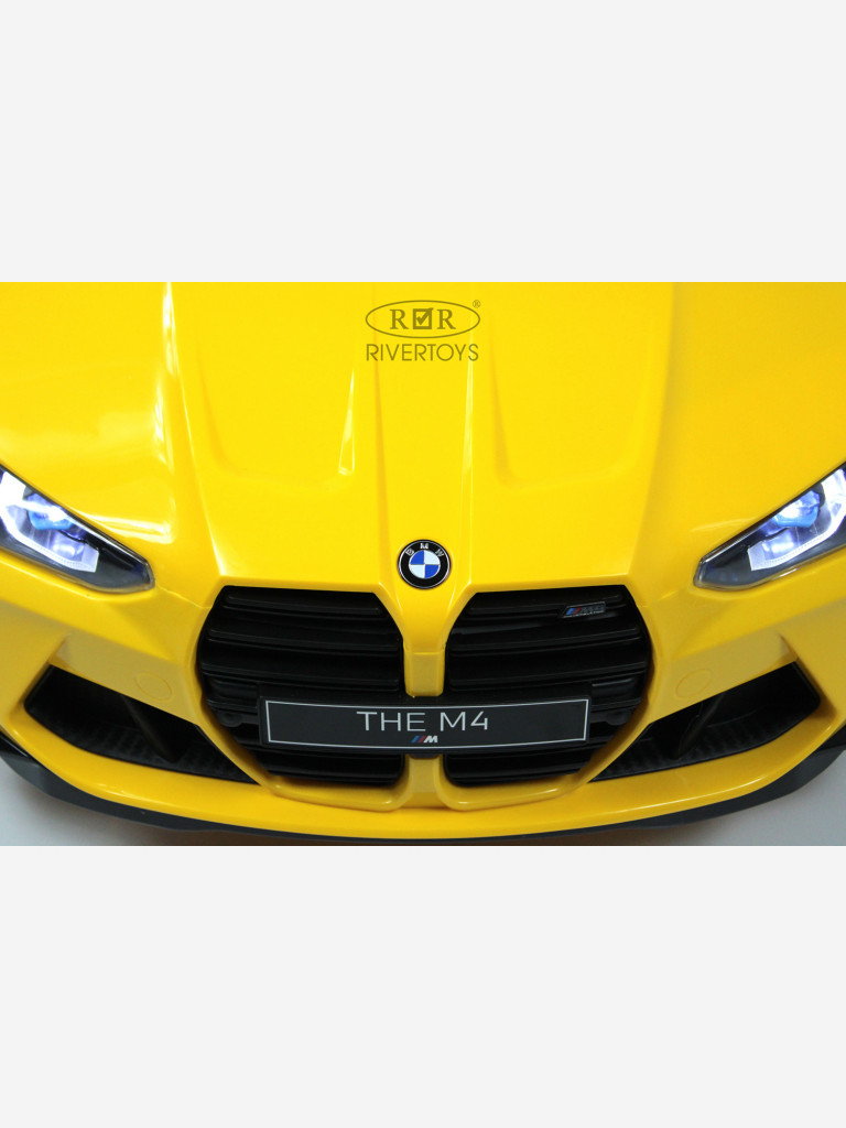 Детский электромобиль RIVERTOYS BMW M4 (A004AA) желтый