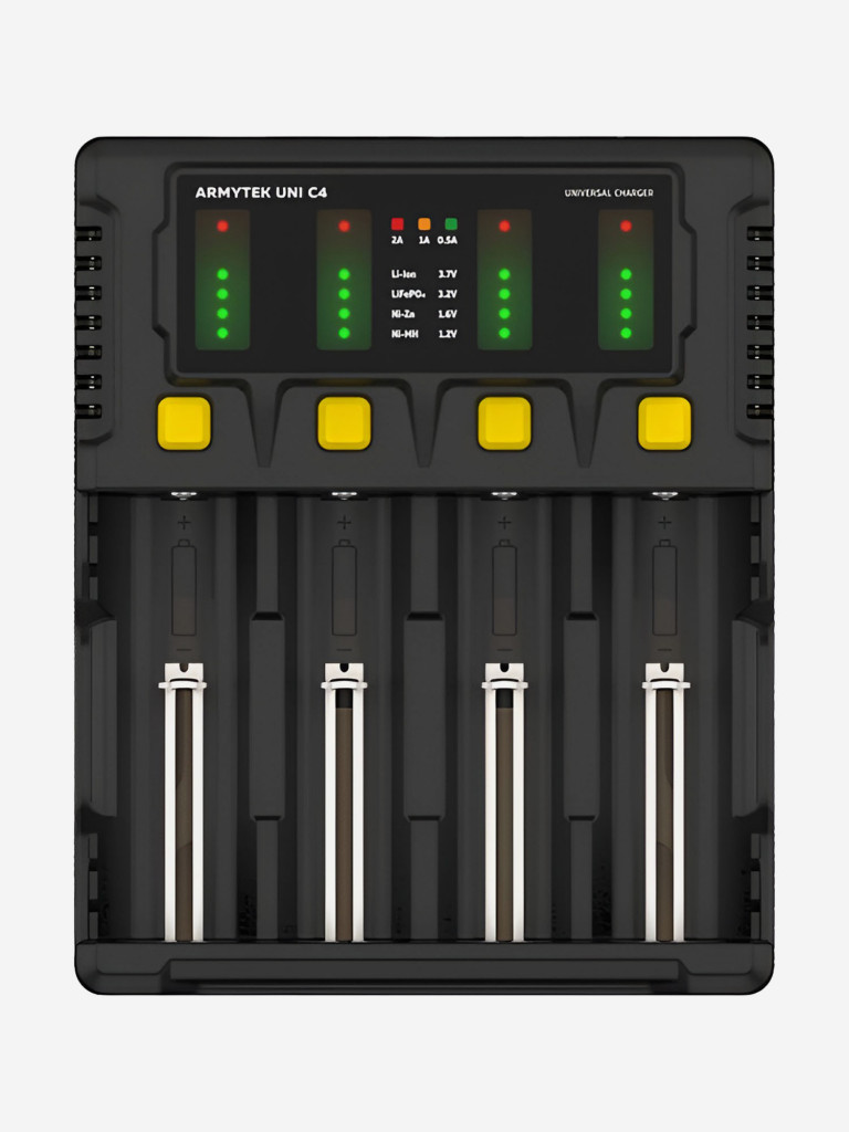 Зарядное устройство 4-х канальное Armytek Uni C4