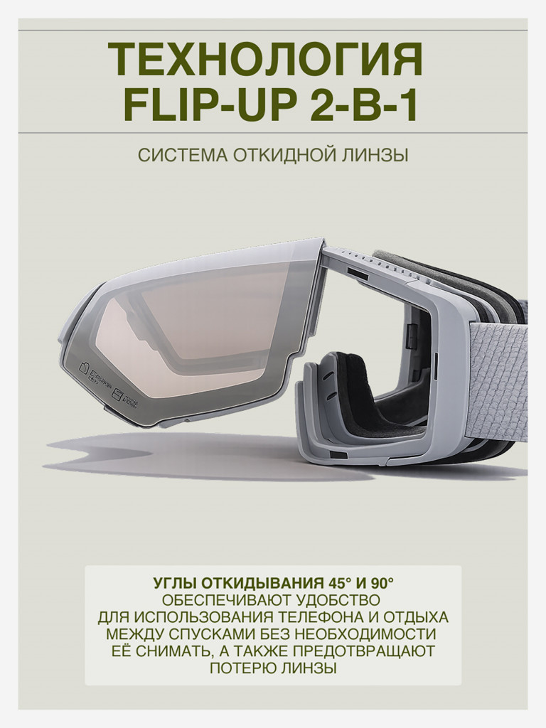 Маска сноубордическая - горнолыжная LOXLEY - BREATH