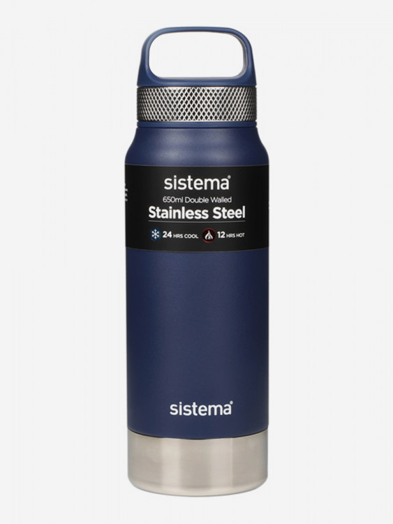 Термобутылка Sistema "Hydrate" 650мл синяя 560