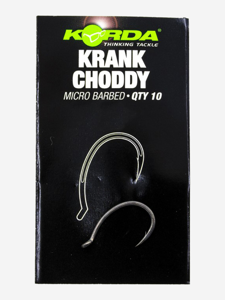 Крючок KORDA Krank Choddy №4 с бородкой 10шт