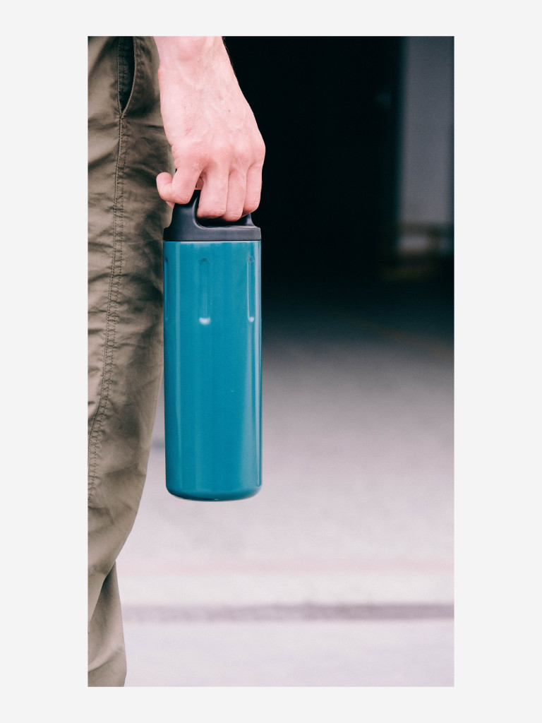 Термокружка BOBBER Bottle с ручкой 770 мл, тепло до 10 часов, темно-бирюзовый