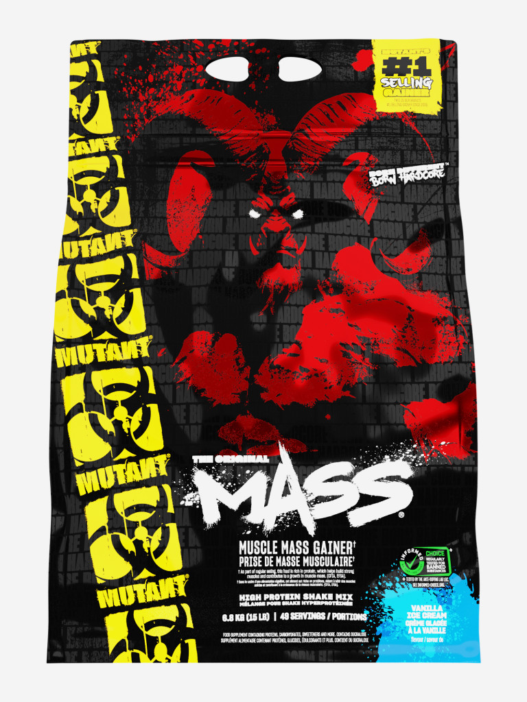 Гейнер Mutant Mass, 6800 г, Ванильное мороженое